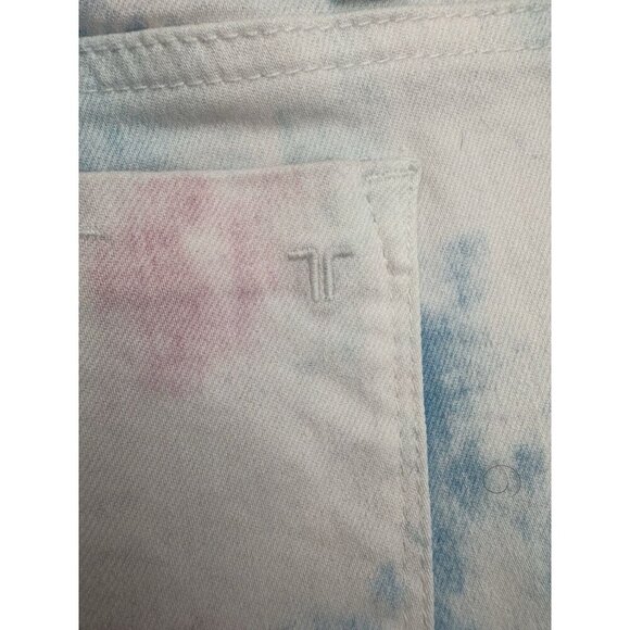 NWT Tractr Girl’s Shorts 16 Tie Dye Blue Pink White Cutoff Jean Cotton Candy - Picture 10 of 10